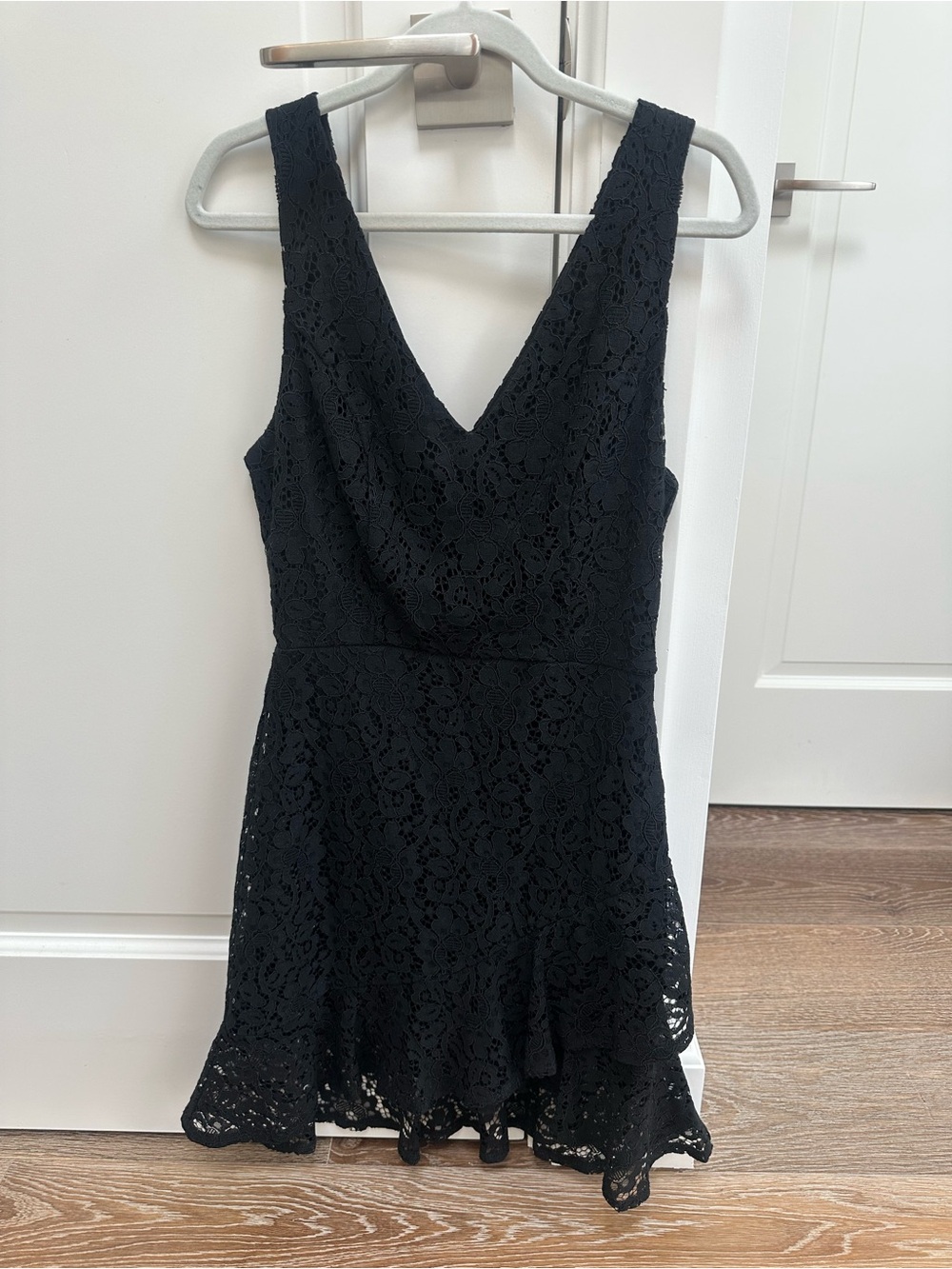 Aqua Black Lace Cocktail Dress